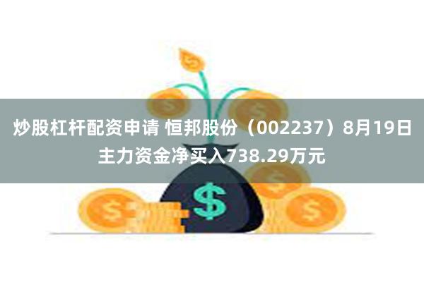 炒股杠杆配资申请 恒邦股份（002237）8月19日主力资金净买入738.29万元