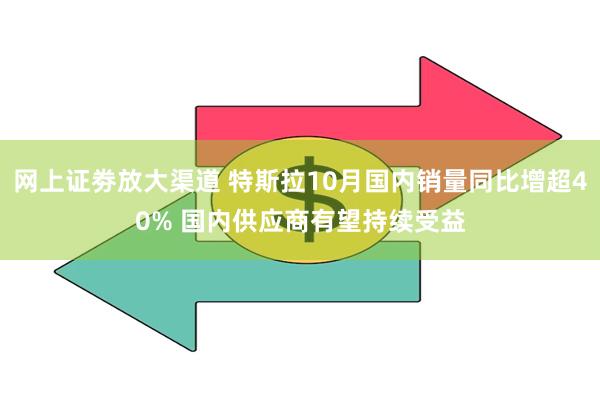 网上证劵放大渠道 特斯拉10月国内销量同比增超40% 国内供应商有望持续受益