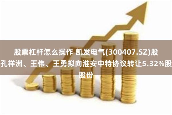 股票杠杆怎么操作 凯发电气(300407.SZ)股东孔祥洲、王伟、王勇拟向淮安中特协议转让5.32%股份